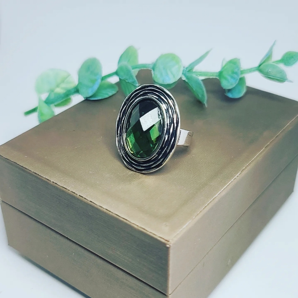 Green Glass ring